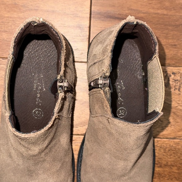 Enzo Tesoti Girls Brown Suede Ankle Boots - Size 32 Spain / US Girls 1 - Picture 9 of 16